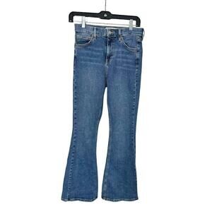 Topshop Moto Jamie Flare Jeans Womens 28 x 32 Blue Retro Boho Bell Bottom